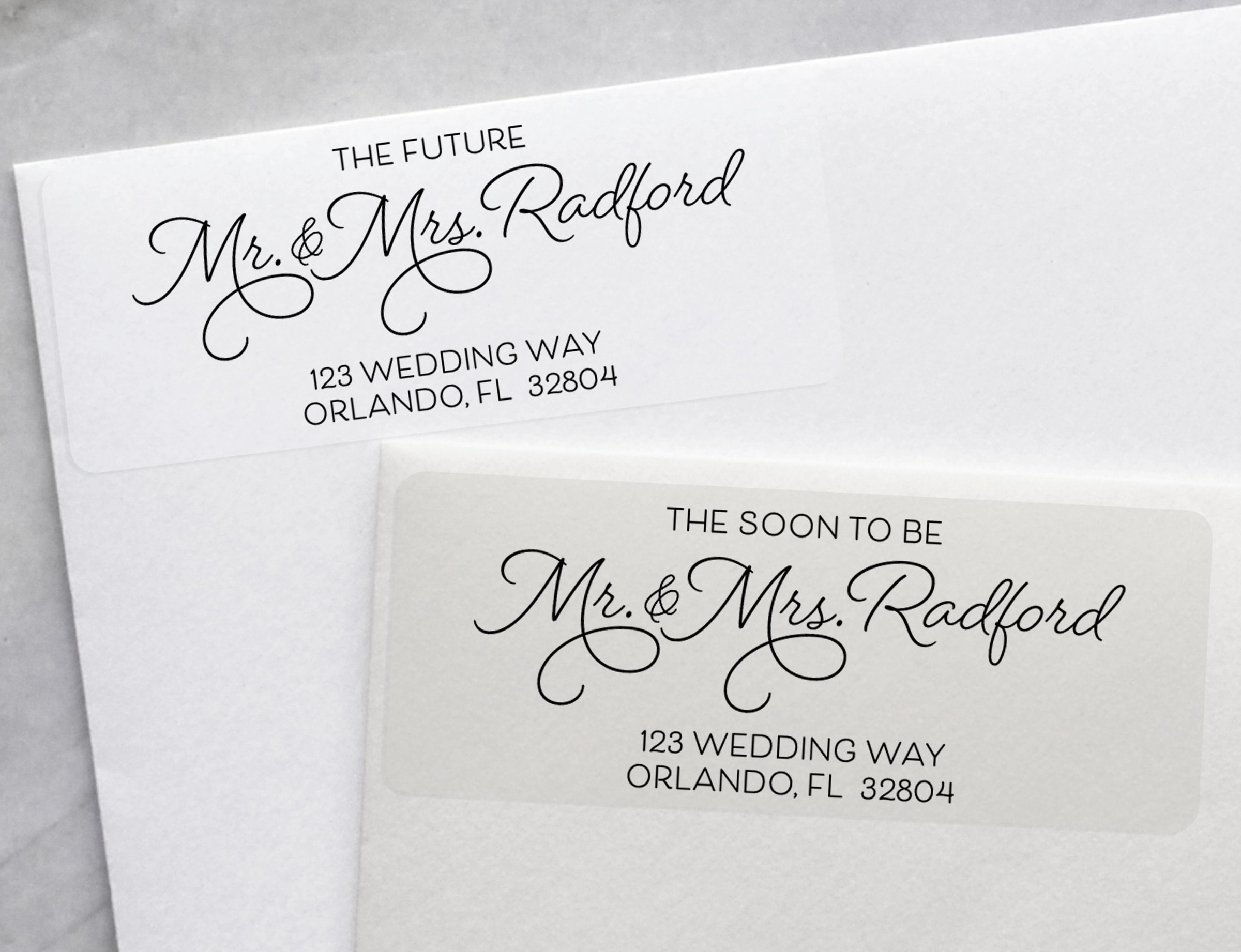 Future Mr and Mrs Address Labels, Soon to Be Mr and Mrs Wedding Return ...