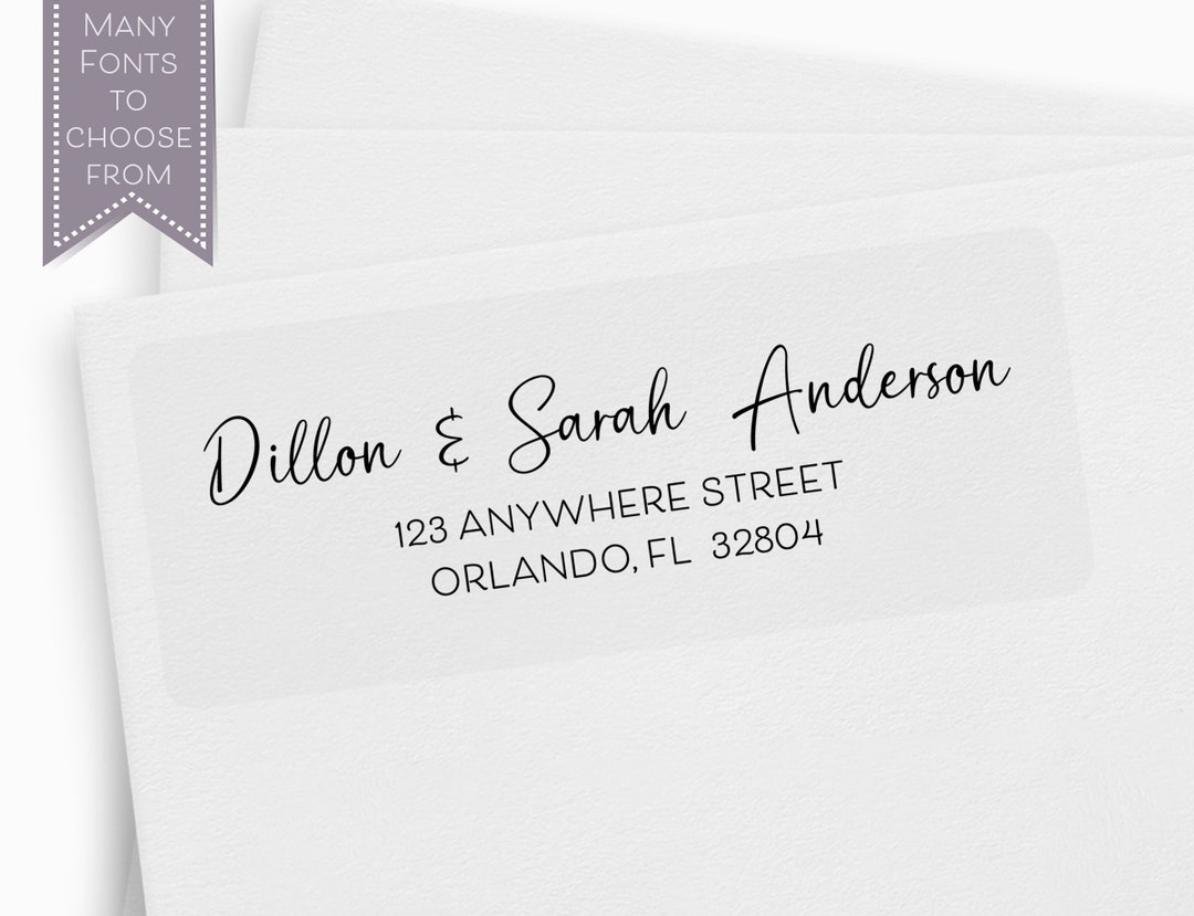 Return Address Label, RSVP to Mailing Label, Envelope Sticker, Custom