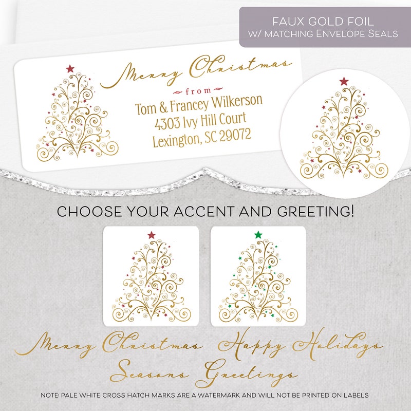Faux Gold Sticker - Etsy