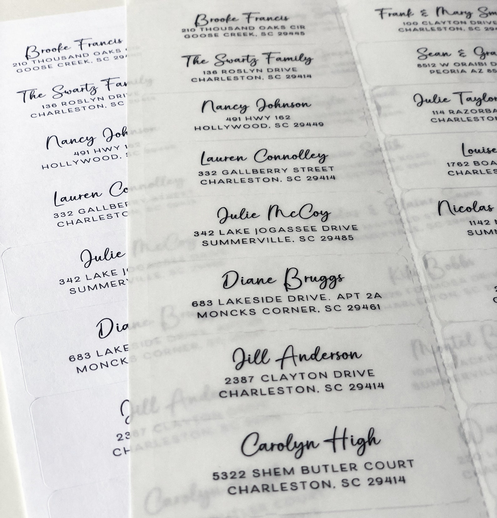 Guest Address Label for Wedding Invitation Announcement, Save the Date