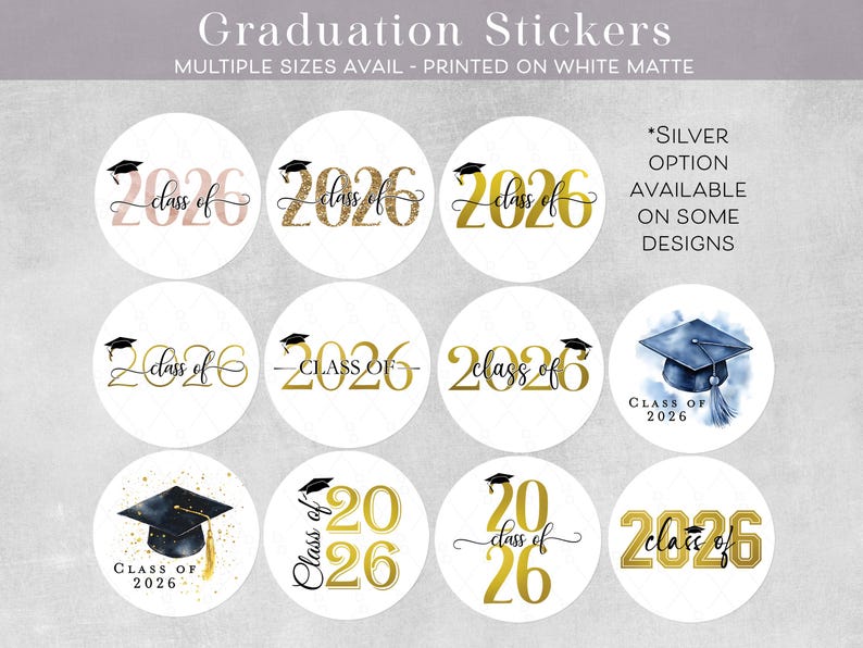 Graduation Address Label, Graduation Announcement, Commencement, Invitation Address Label, Address Stickers, Class of 2026 Bild 11