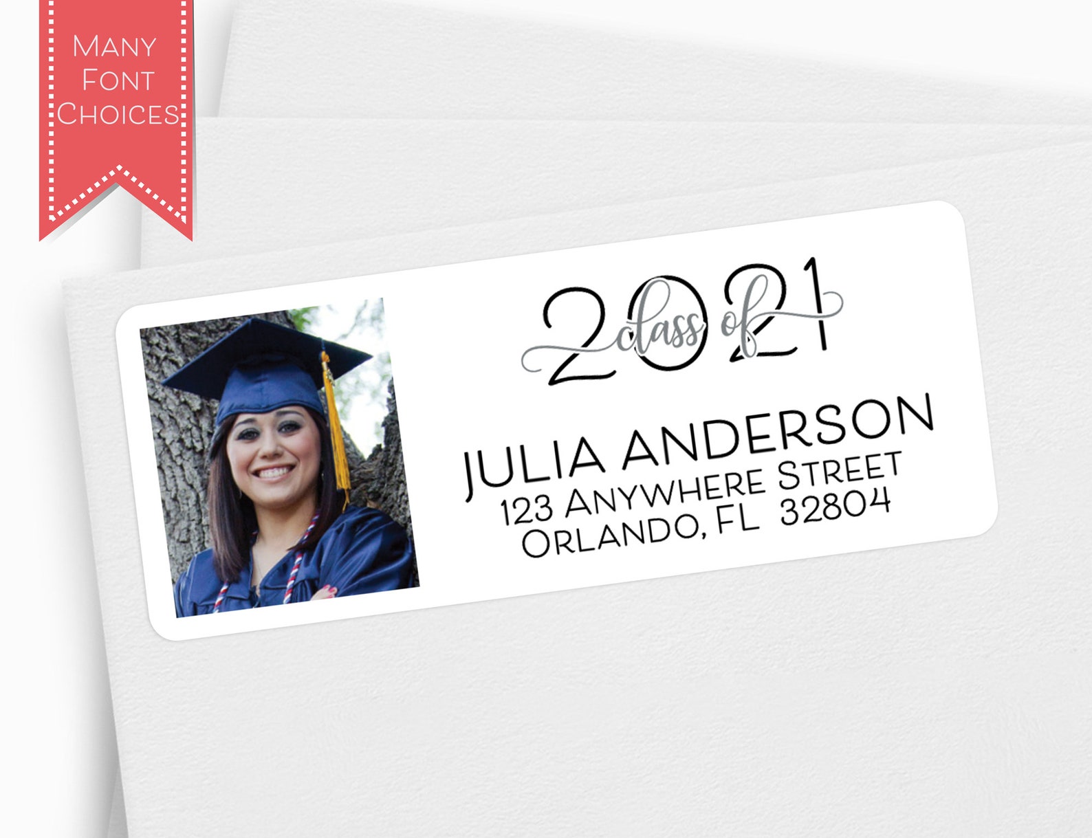 Graduation Address Label Graduate Address Label Class of Etsy