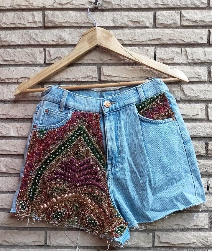 【BOHEMIAN SEOUL】 DENIM SHORTS デニム BOHEMSEO(ボヘミアンソウル) ショートパンツ(レディース) - 海外