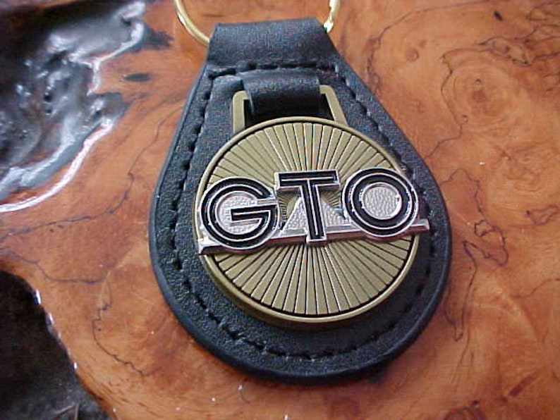 Legendary Pontiac Muscle GTO Antique Brass Leather Key Fob The Etsy