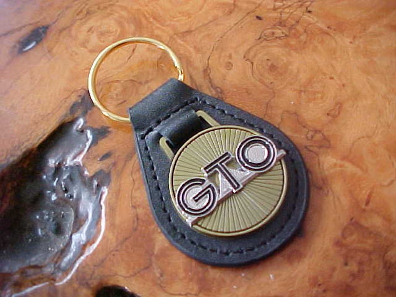 Legendary Pontiac Muscle GTO Antique Brass Leather Key Fob The Etsy