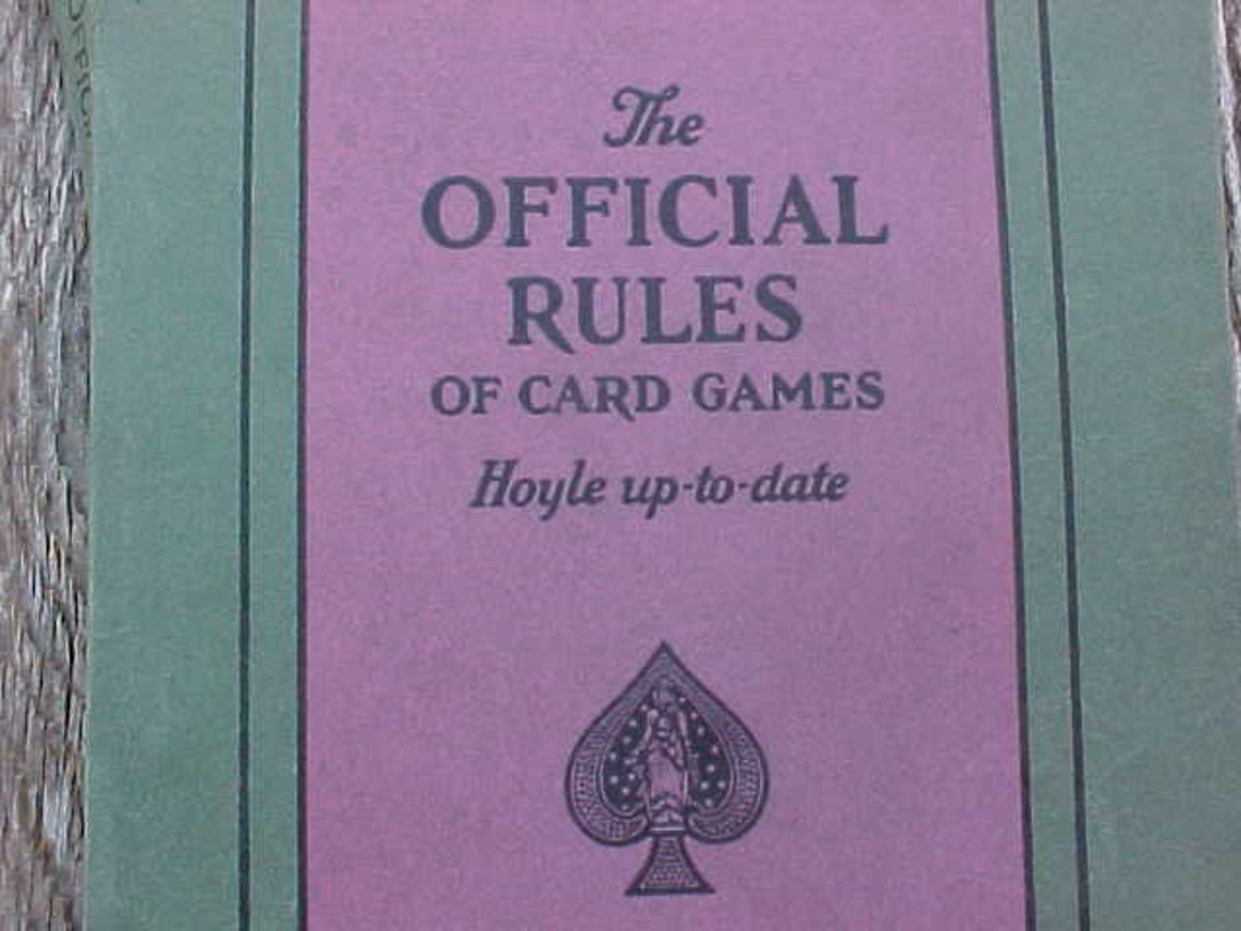 1934 The Official Rules of Card Games Paperback Book US Etsy