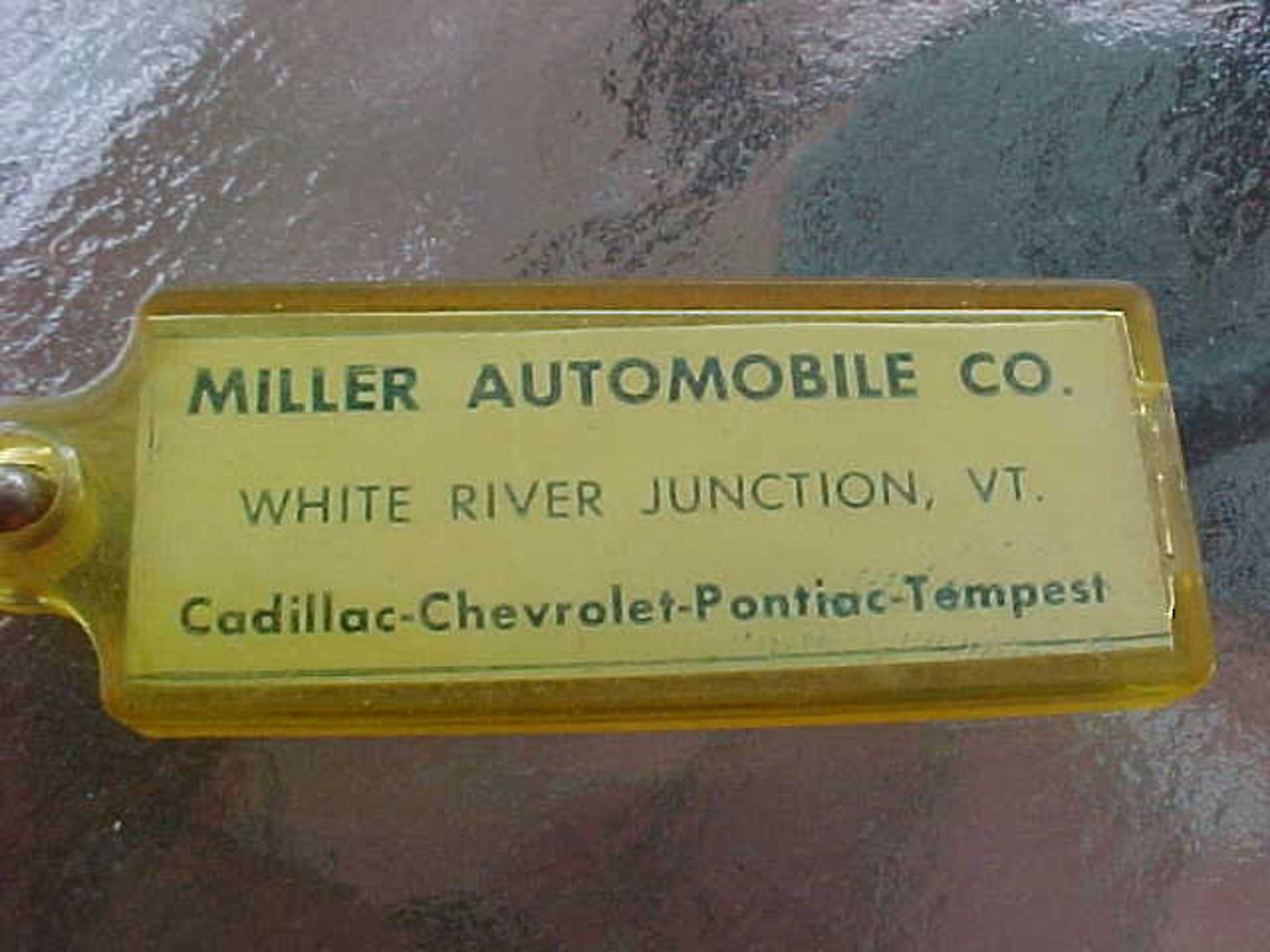 1961 MILLER AUTOMOBILE Company Vintage Key Chain Cadillac | Etsy