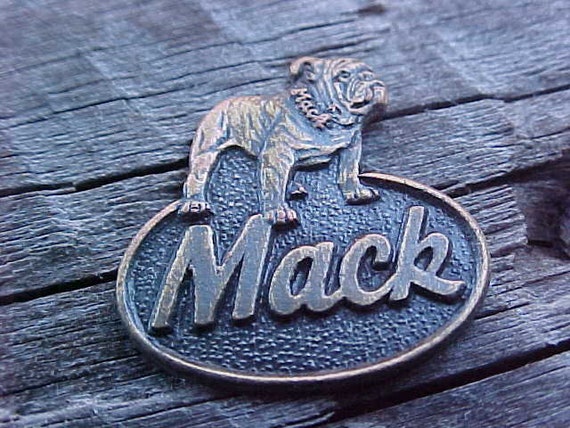 Mack Truck Corporate Bulldog Brass Bronze Badge Emblem Fine Etsy