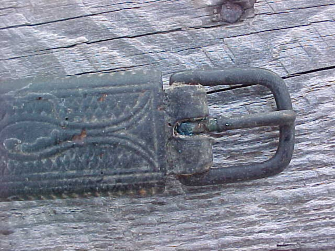 Vintage 1900s Horse Harness Tack Ornate Leather Breeching Iron Etsy