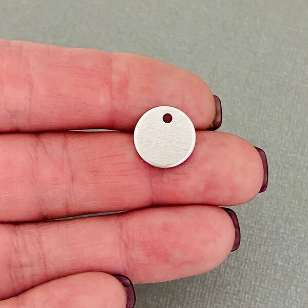 1/2" (12.7mm) Aluminum Round Circle Stamping Blanks, 14 Gauge, DIY, Hand Stamped Jewelry Making Discs,