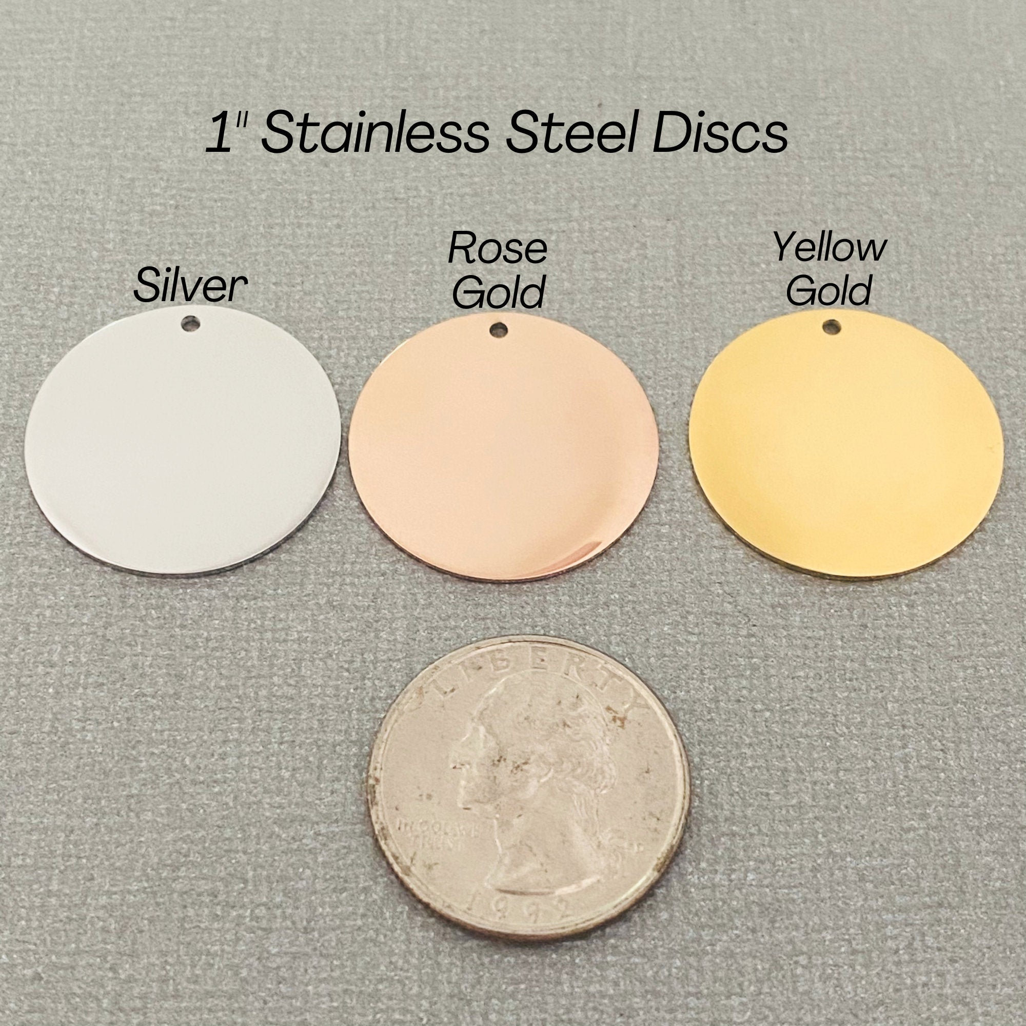 BULK 1 25.4mm Round Stainless Steel Metal Blanks with Etsy