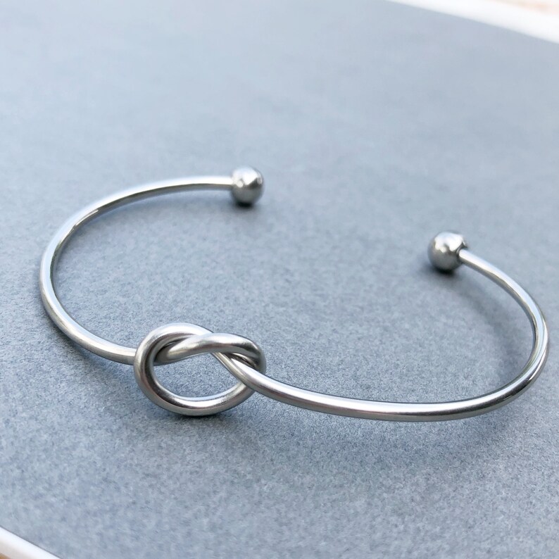 Stainless Steel Knot Bangle 1.6 mm Wire DIY Bangles for | Etsy