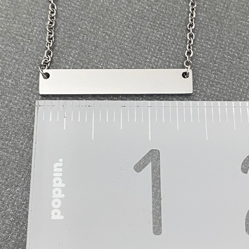BULK Pack Stainless Steel Bar Necklaces for Hand Stamping and Etsy