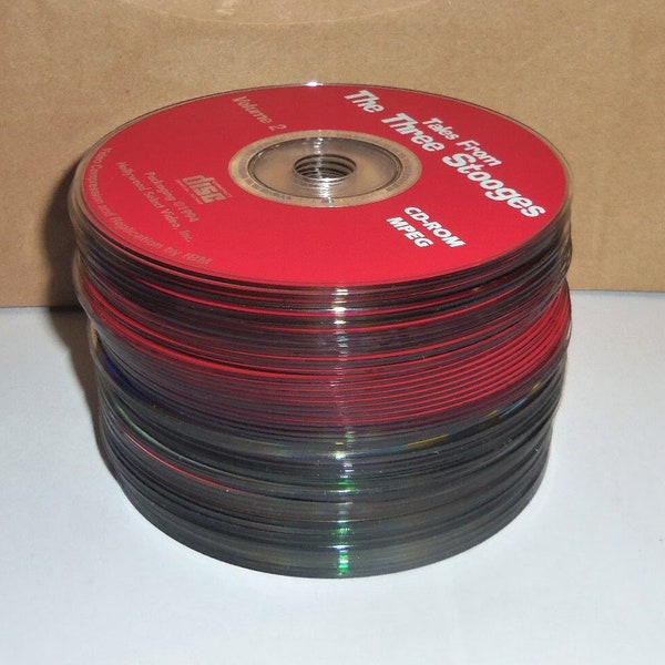 20 Random Mystery CD, DVD, CD-Rom Discs for Crafting