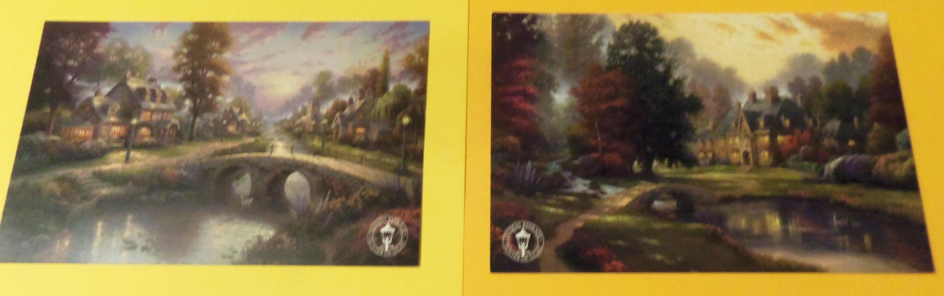 Lot of 8 Rare Thomas Kinkade Promo Art Dealer Cards, Postcards Set 2 Etsy