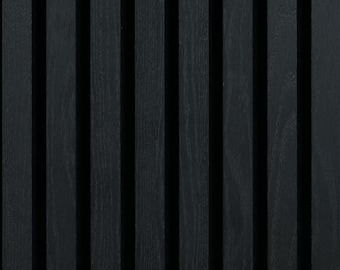 Woody Walls Full Height Acoustic Wood Wall Panels for Interior Wall Decor | Set of 2 Seamless Joint Wood  Panels | Wood Slat Wall (Budapest)