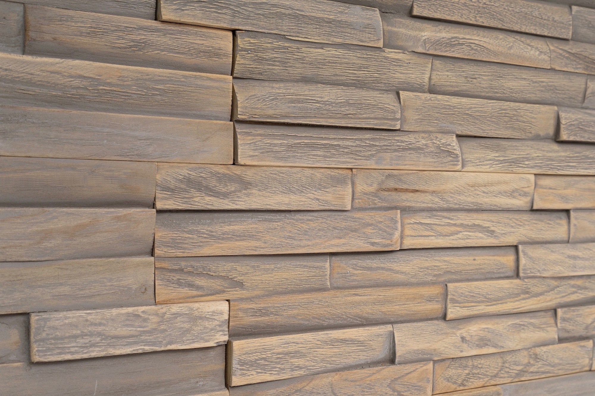 Woody Walls Paneles de pared de madera acústica para decoración de paredes  interiores, juego de 2 paneles de madera sin costuras para paredes, pared