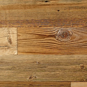 WoodyWalls Reclaimed Wood Planks, 30-50 Year Old Barnwood Plans, Transform Your Space with Authentic Rustic Wood Planks (19.5 sq.ft.) Brown
