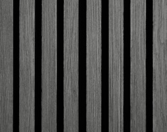 Woody Walls Acoustic Wood Wall Panels for Interior Wall Decor | Set of 2 Seamless Joint Wood Panels for Walls | DIY Wood Slat Wall (Tokyo)