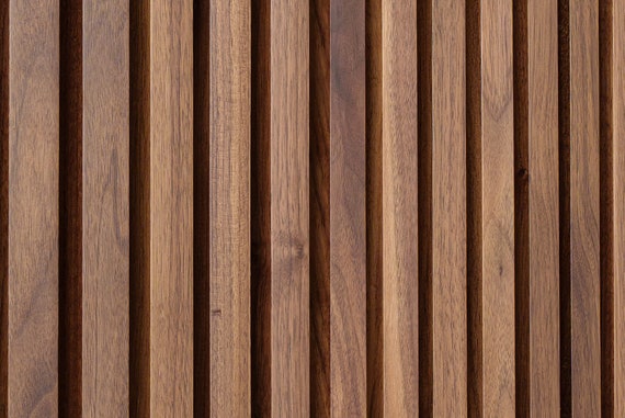 Woody Walls Solid Wood Slat Wall Paneling | Set of 2 Seamless