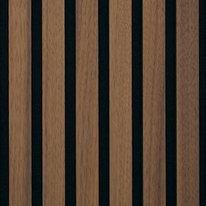 Woody Walls Acoustic Wood Wall Panels for Interior Wall Decor, Set of 2 Seamless Joint Wood Slat Panels for Wall (Copenhagen)