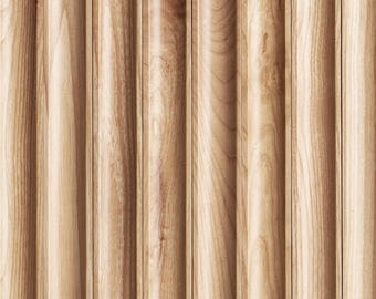 White Ash Concave Tambour Wood Panels/Reeded Wood – American Hardwood Fluted Panels for Modern Interior Walls, Furniture & Accent Decor