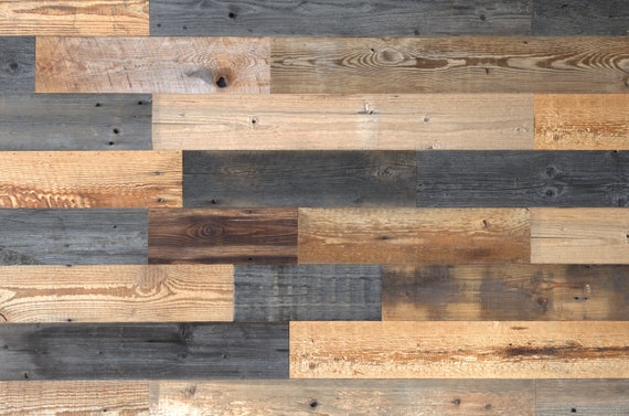 WoodyWalls - Tablones de madera recuperada para paredes, paneles de pared  de madera para decoración de paredes interiores, 12 paneles de madera para