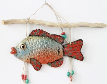 ceramic fish etsy