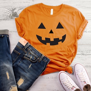 Pumpkin Face, Jack-O-Lantern, Halloween Shirt, Halloween Tee,  Halloween Party T-Shirt, Pumpkin Face, Happy Halloween, Halloween costume