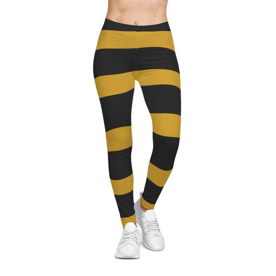 Buy Bumble Bee Costume Leggings, Halloween Costume, Black Yellow Stripe  Leggings, Girls, Women and Plus Sizes, Cosplay Online in India 