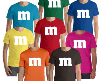 Camiseta con estampado M para disfraz de Halloween, camisetas de cosplay de dulces, para hombre, mujer, joven, niño pequeño, bebé, camisetas de cosplay, Halloween, camisetas a juego