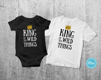 King of all the wild things boys shirt or one-piece, Where the Wild Things Are, Boys onepiece, Boy shirts, King of the Wild things, boy gift