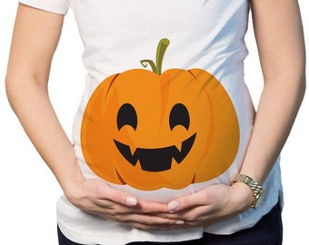 Pumpkin Bump Halloween Maternity T-Shirt, Pumpkin Pregnancy Announcement Shirt, Funny Maternity Shirt, New mom Tee, Mommy To Be Shirt