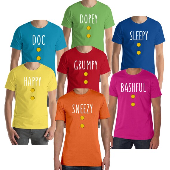 7 dwarfs t shirts disney