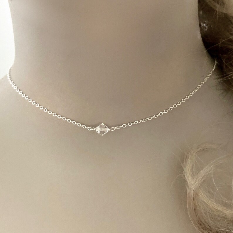 Backdrop Necklace for Women, Bridal Crystal Backless Wedding Pendant, Crystal Back Drop, Open Back Body Prom Jewelry, Special Occasion Dress image 4