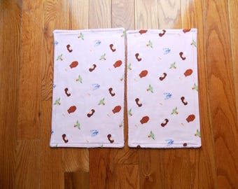 thumbnail image 2 of Handmade Winnie The Pooh Hunny Pot Burp Cloths – 3 Pack – Cotton Toweling – Great Baby Gift 2 of 5
