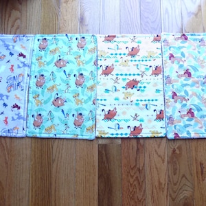Set of 4 Lion King Burp Cloths