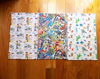 Set of 3 Toy Story Burp Cloths - Baby Shower Gift