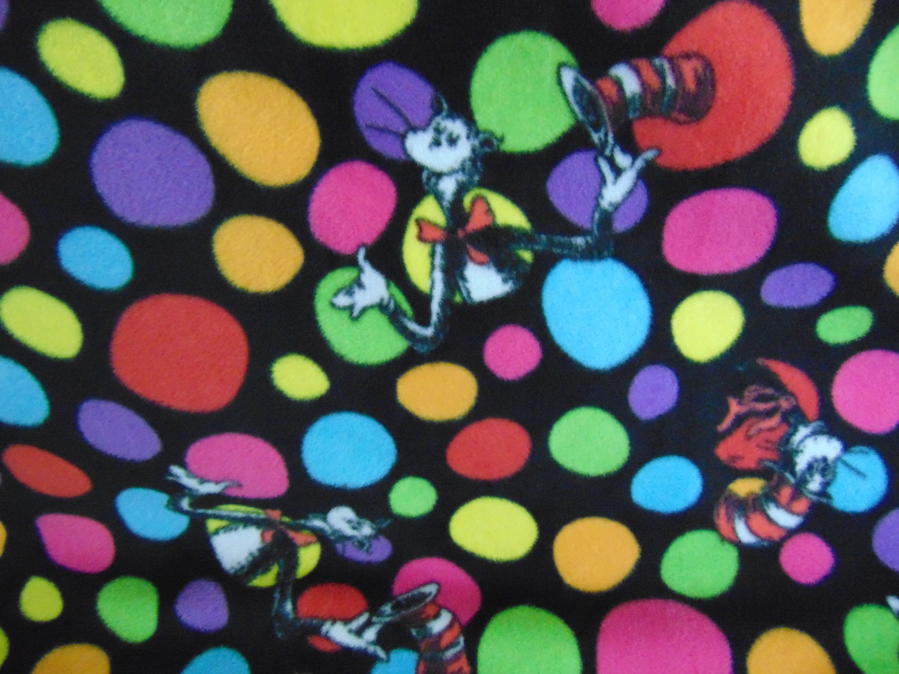 Cat in the Hat Fleece Blanket Dr Seuss Etsy