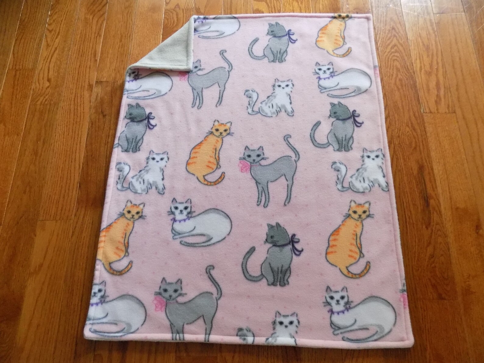 Cat Fleece Blanket Pet Bedding Etsy