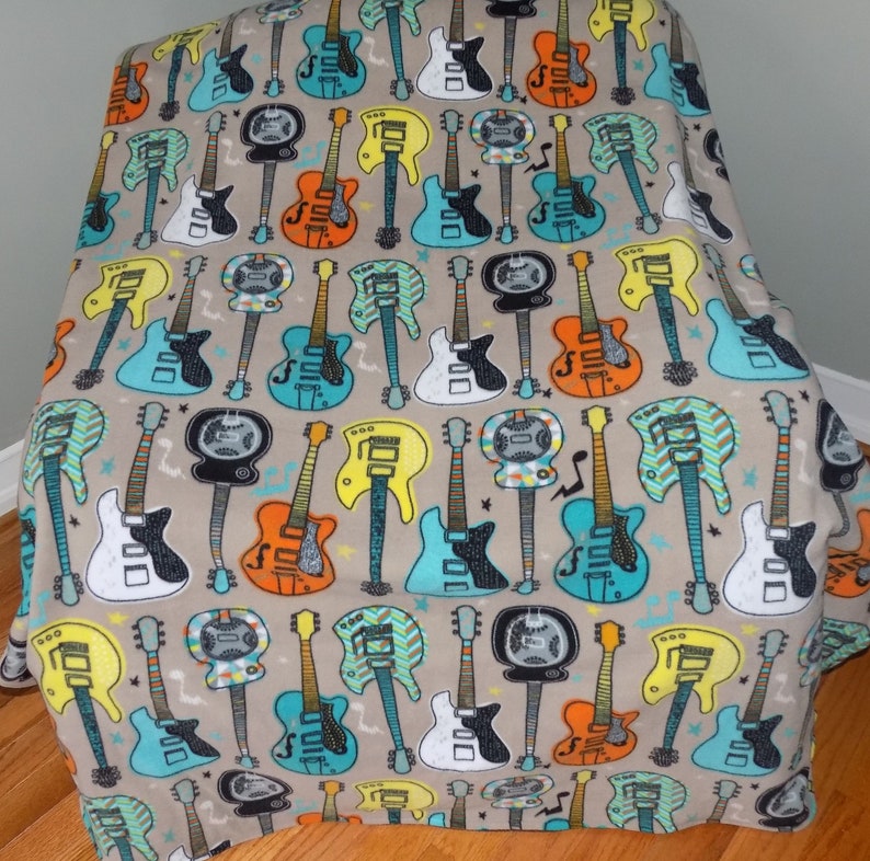 Guitar Fleece Blanket