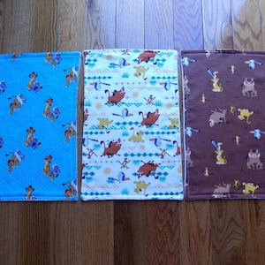 Juego de 3 paños para eructar del Rey León - Regalo para baby shower