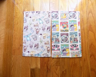 Set of 2 Pixar Characters Burp Cloths - Baby Shower Gift