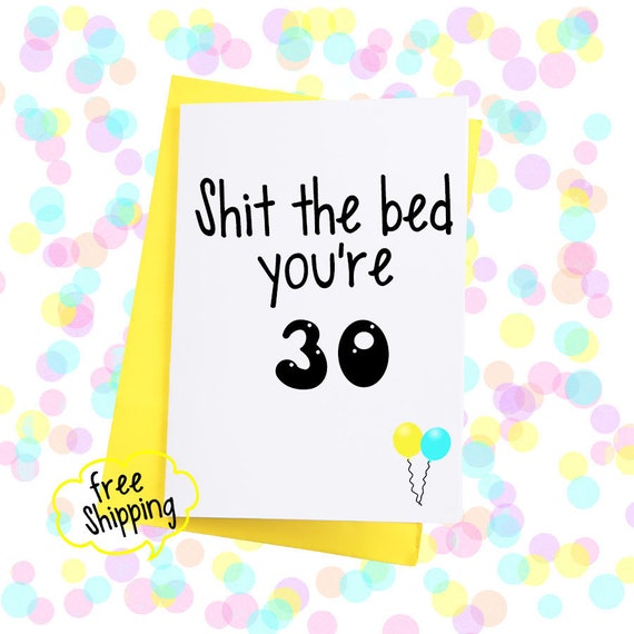 Lustige Karte Zum 30 Geburtstag etsy bild