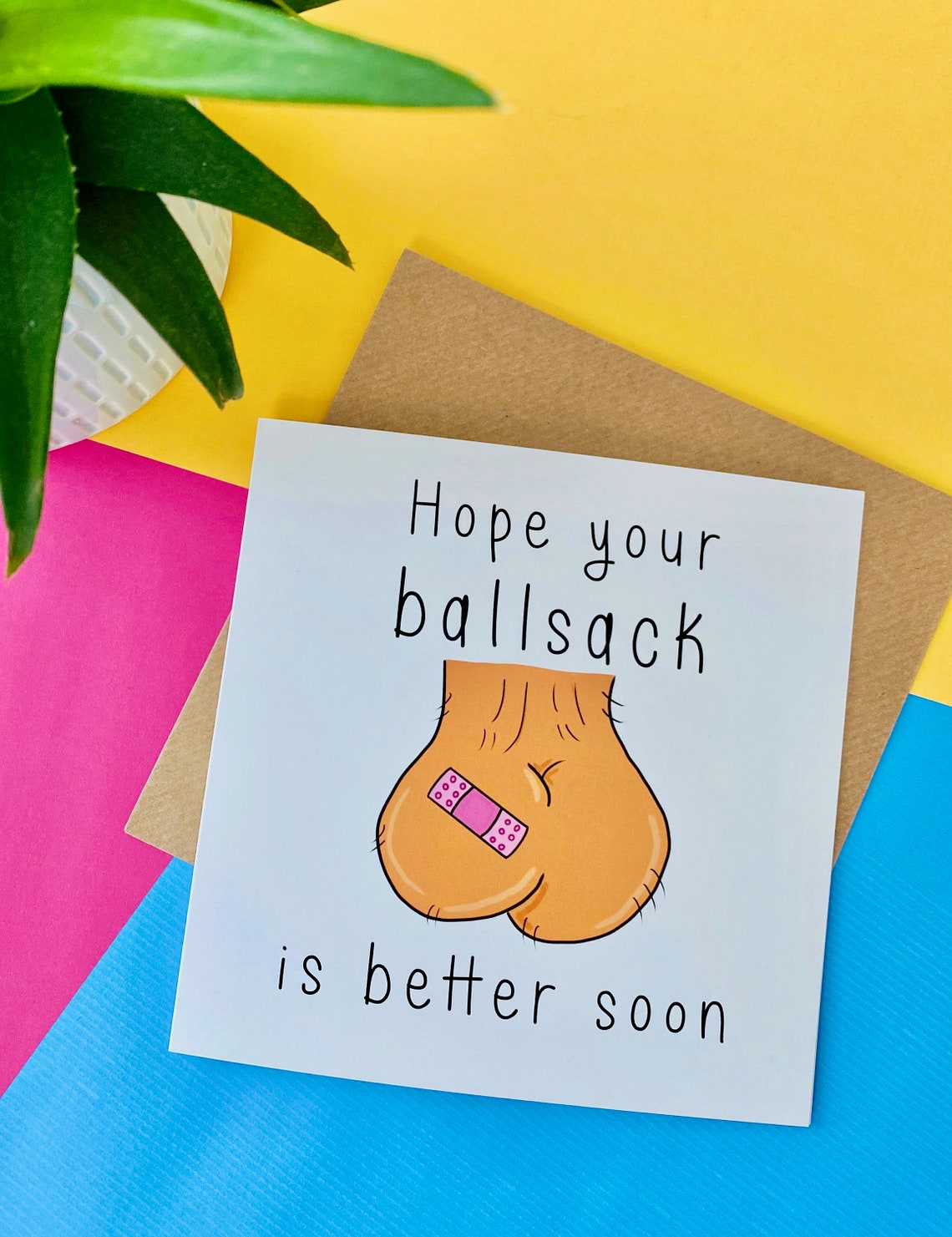 Funny vasectomy card uk testicular cancer card hope your Etsy