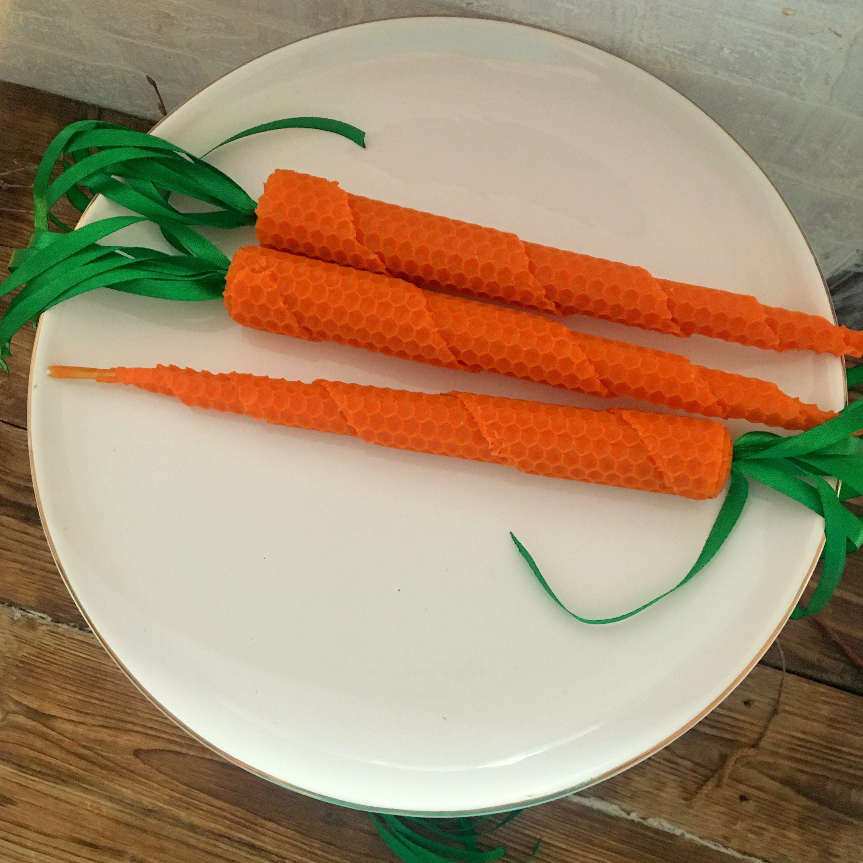 Carrot candles Hand Rolled Candles Candles vegetarians | Etsy