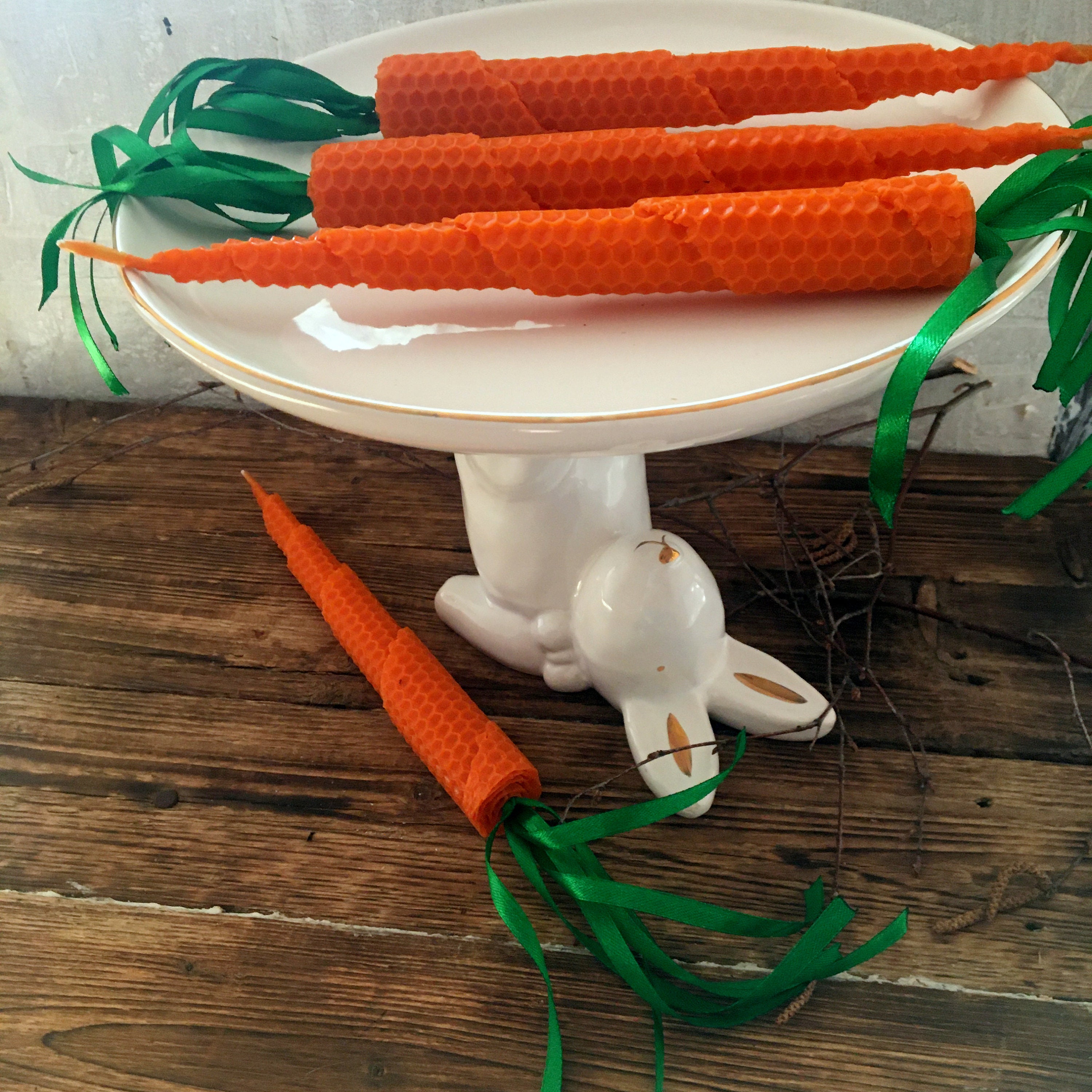 Carrot candles Hand Rolled Candles Candles vegetarians | Etsy