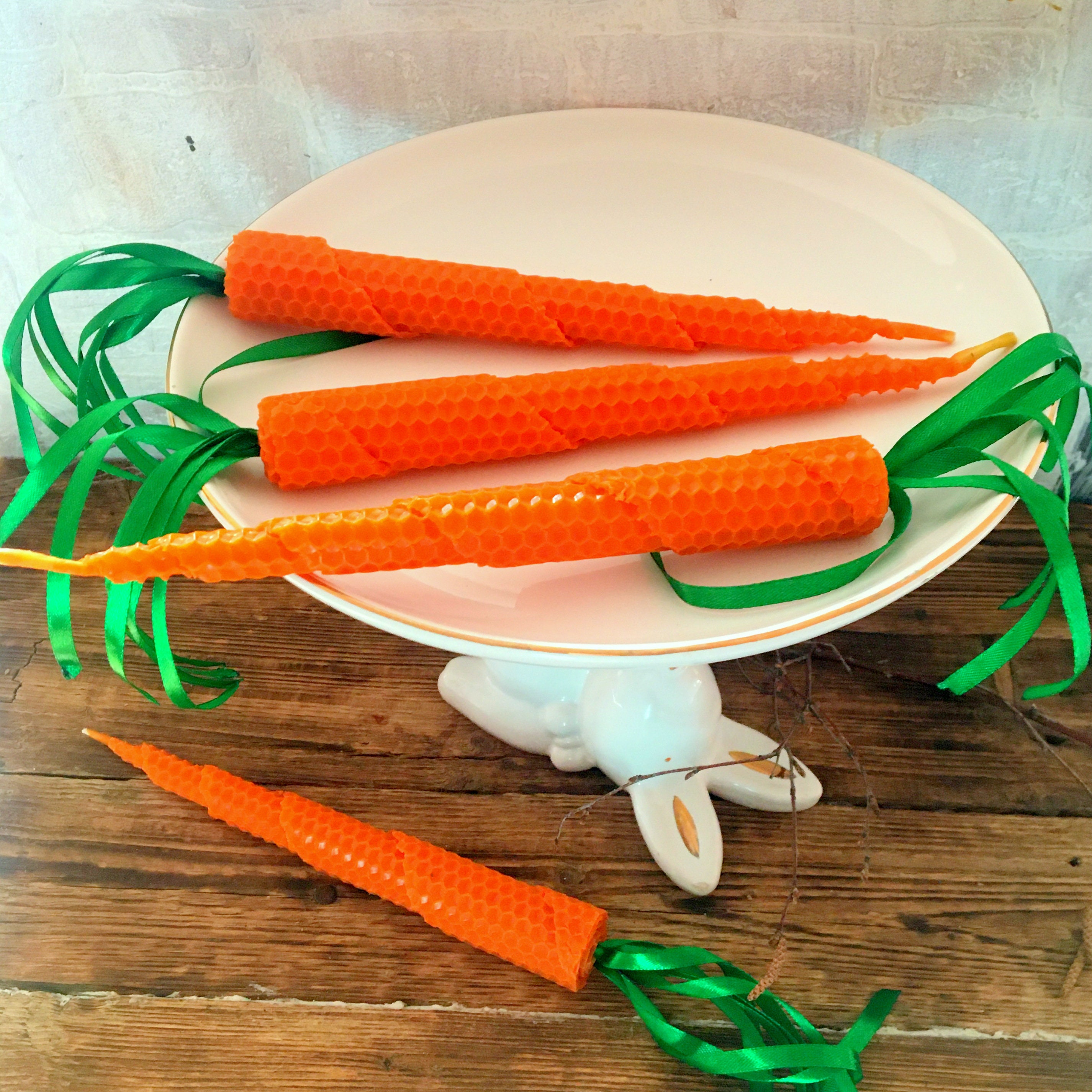 Carrot candles Hand Rolled Candles Candles vegetarians | Etsy