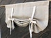 Linen Curtains Country Kitchen Tie Up Valance Rustic Window Treatment French Country Farmhouse Living Room Farmhouse Curtain Blind Shade 