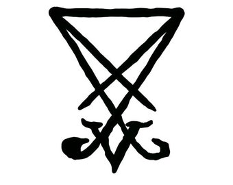 Stacking Lucifer Leviathan Sigil Pentagram Vinyl Sticker - Etsy